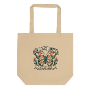 Leonardtown Maryland Arts and Butterflies Eco Tote Bag
