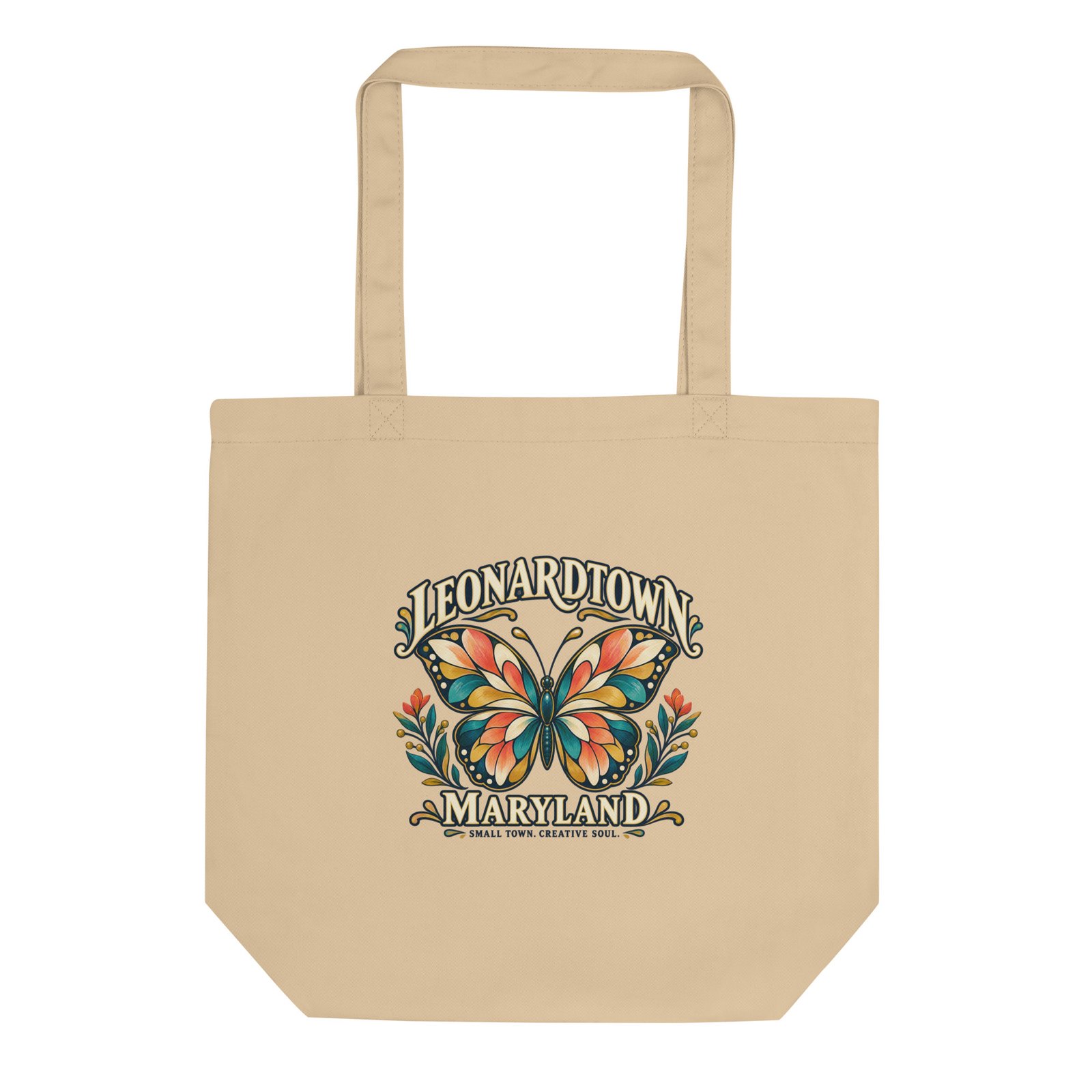 New in the MSB Team Store: Leonardtown Maryland Arts and Butterflies Eco Tote Bag