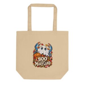 Maryland Halloween Boo From Maryland Ghost Crab Eco Tote Bag