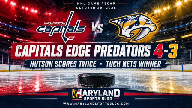 Cole Hutson Scores Twice as Washington Capitals Edge Nashville Predators 4-3 for Third Straight Win