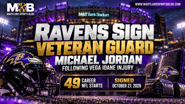 Ravens Sign Veteran Guard Michael Jordan to Practice Squad Following Vega Ioane Injury
