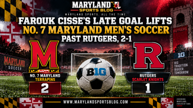 Farouk Cisse’s Late Goal Lifts No. 7 Maryland Men’s Soccer Past Rutgers, 2-1