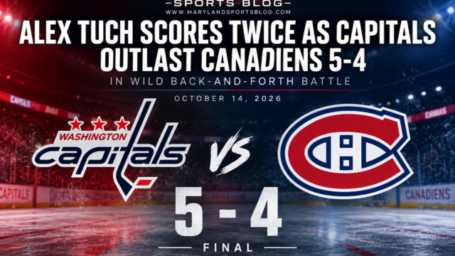 Alex Tuch Scores Twice as Capitals Outlast Canadiens 5-4 in Wild Back-and-Forth Battle
