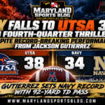 Navy Falls to UTSA 38-34 in Fourth-Quarter Thriller Despite Record-Breaking Performance From Jackson Gutierrez