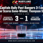 Capitals Rally Past Rangers 3-1 as Jenner Scores Game-Winner, Thompson Shines