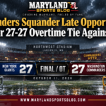 Commanders Squander Late Opportunities, Settle for 27-27 Overtime Tie Against Giants