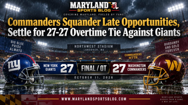 Commanders Squander Late Opportunities, Settle for 27-27 Overtime Tie Against Giants