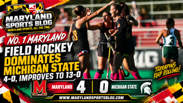 No. 1 Maryland Field Hockey Dominates Michigan State 4-0, Extends Perfect Start to 13-0