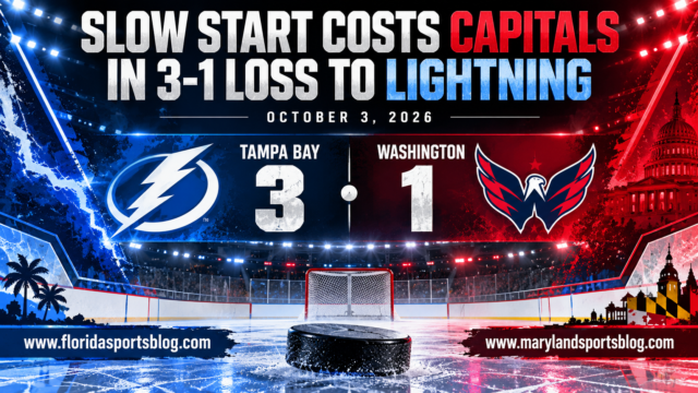 Slow Start Costs Capitals in 3-1 Loss to Lightning