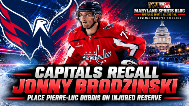 Washington Capitals Recall Jonny Brodzinski From Hershey Bears, Place Pierre-Luc Dubois on Injured Reserve