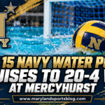 No. 15 Navy Water Polo Cruises Past Mercyhurst, 20-4