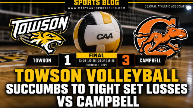 Towson Volleyball Falls to Campbell in Four Sets Despite Competitive Battle