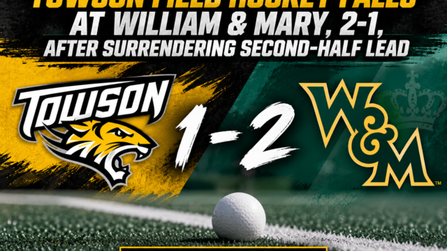 Towson Field Hockey Falls to William & Mary, 2-1, After Surrendering Second-Half Lead