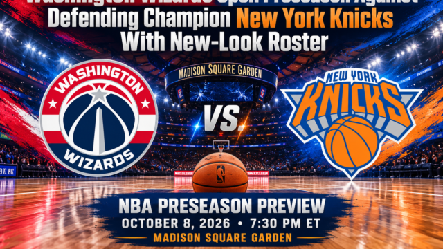 Washington Wizards Open Preseason Against Defending Champion New York Knicks With New-Look Roster