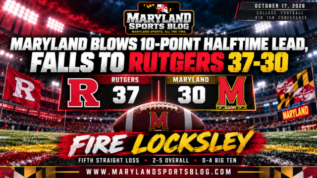 Maryland Blows 10-Point Halftime Lead, Falls to Rutgers 37-30 for Fifth Straight Loss