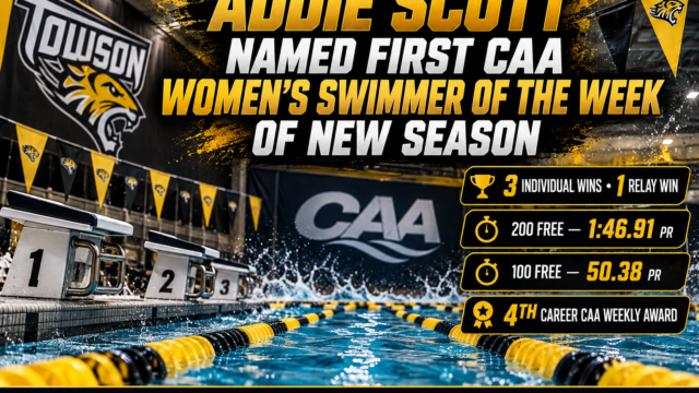 Addie Scott Earns First CAA Women’s Swimmer of the Week Honor of 2026-27 Season