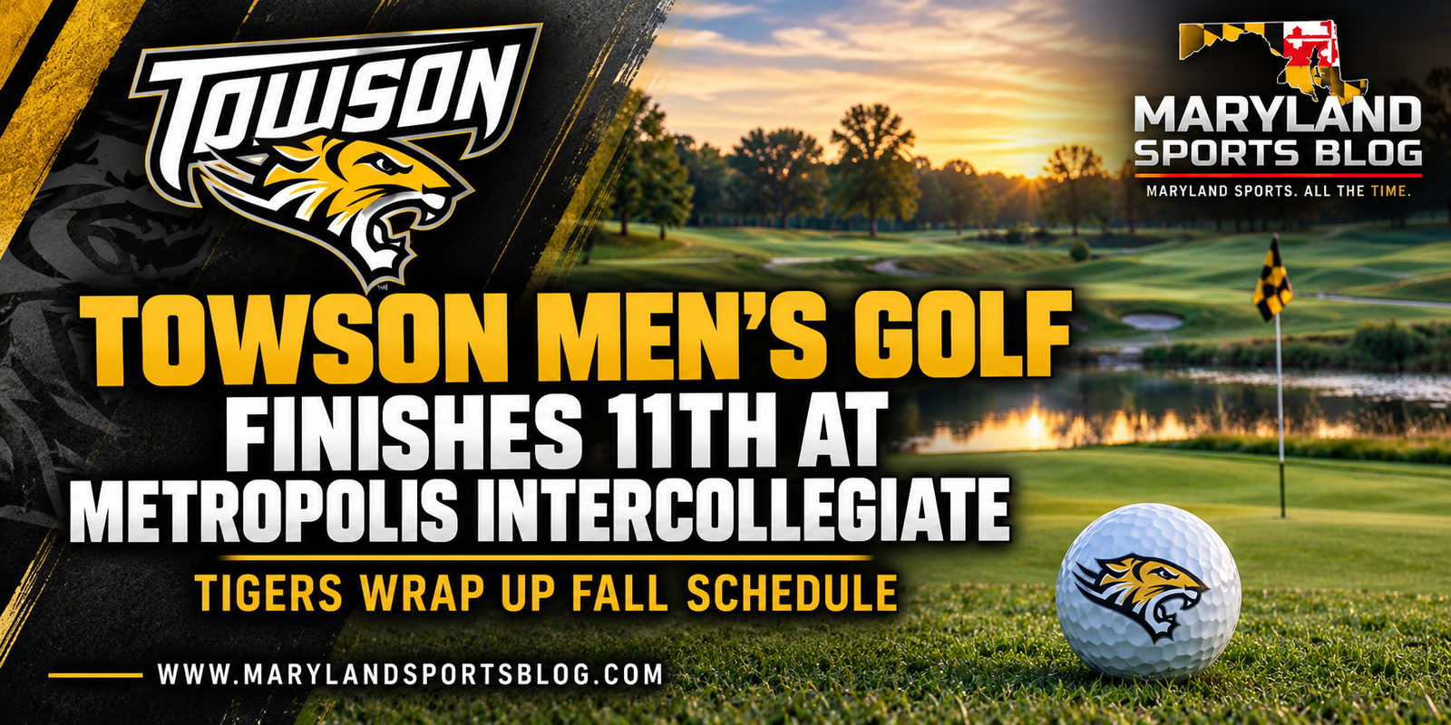 Towson Men’s Golf Finishes 11th at Metropolis Intercollegiate to Close Fall Season