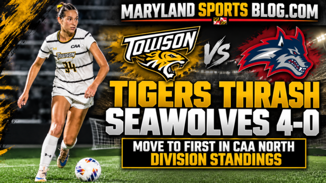 Towson Women’s Soccer Crushes Stony Brook 4-0, Takes First Place in CAA North Division