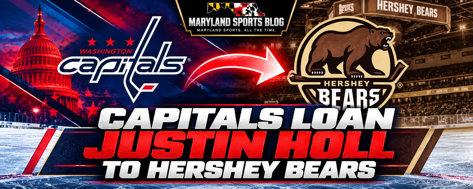 Washington Capitals Loan Justin Holl to Hershey Bears Despite Historic NHL Start