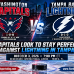Capitals Look to Stay Perfect Against Lightning in Tampa