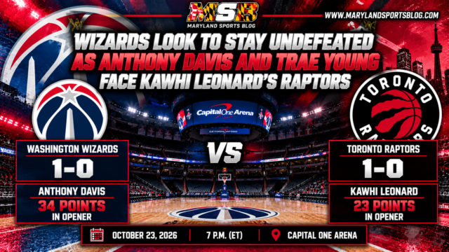 Wizards Look to Stay Undefeated as Anthony Davis and Trae Young Face Kawhi Leonard’s Raptors