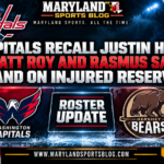 Capitals Recall Veteran Defenseman Justin Holl as Matt Roy and Rasmus Sandin Land on Injured Reserve