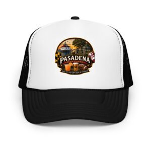 Pasadena Maryland Hometown Badge Foam Trucker Hat
