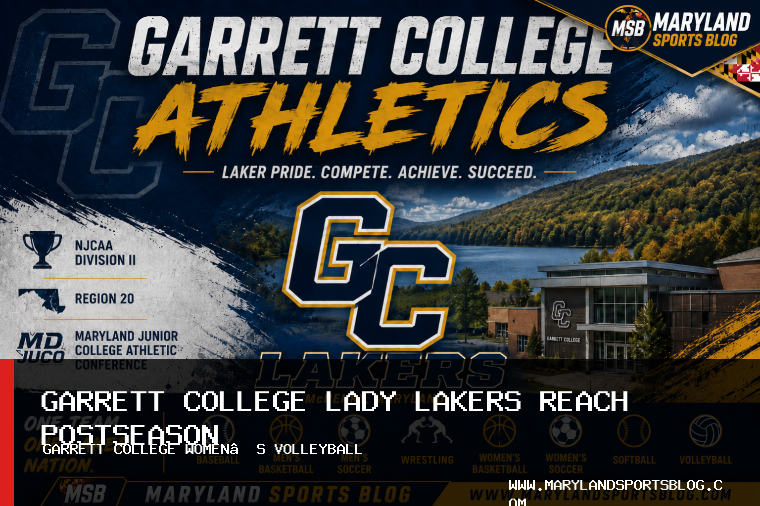 Garrett College Lady Lakers Finish 9-7 in Women’s Volleyball, Reach Postseason featured image