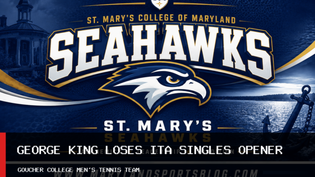 Goucher College Men’s Tennis Team’s George King Loses to Johns Hopkins in ITA Singles Opener