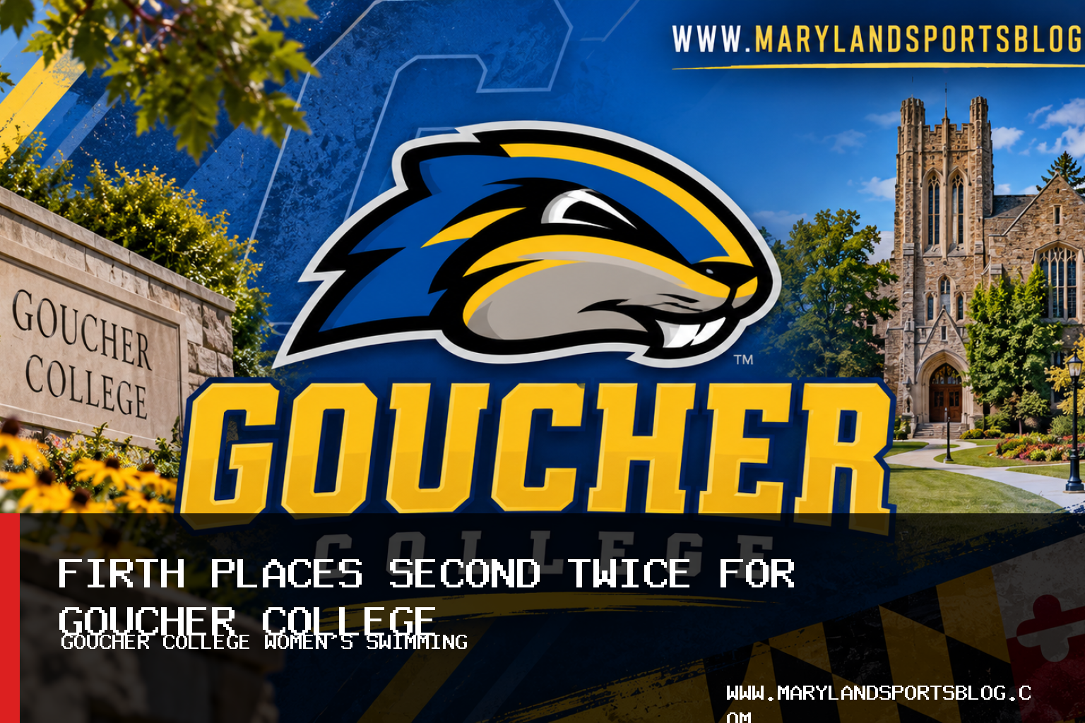 Goucher College Women's Swim Team Falls to Eagles of Juniata College, 213-13, as Kaitlyn Firth Places Second Twice featured image