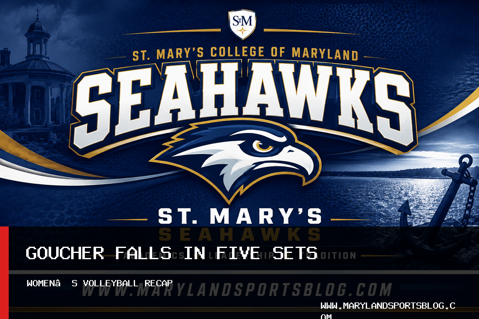 Goucher Women’s Volleyball Team Falls to Susquehanna University in Five Sets featured image