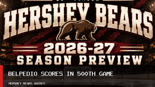 Hershey Bears Captain Louie Belpedio Scores Game-Winner in 500th Professional Hockey Game