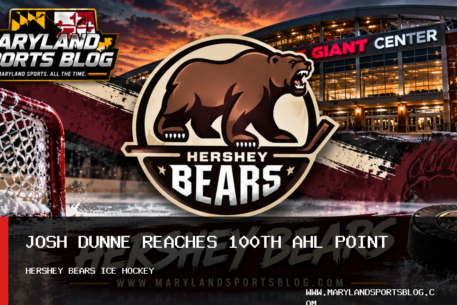 Hershey Bears Fall 5-3 to Toronto Marlies as Josh Dunne Reaches 100th AHL Point featured image