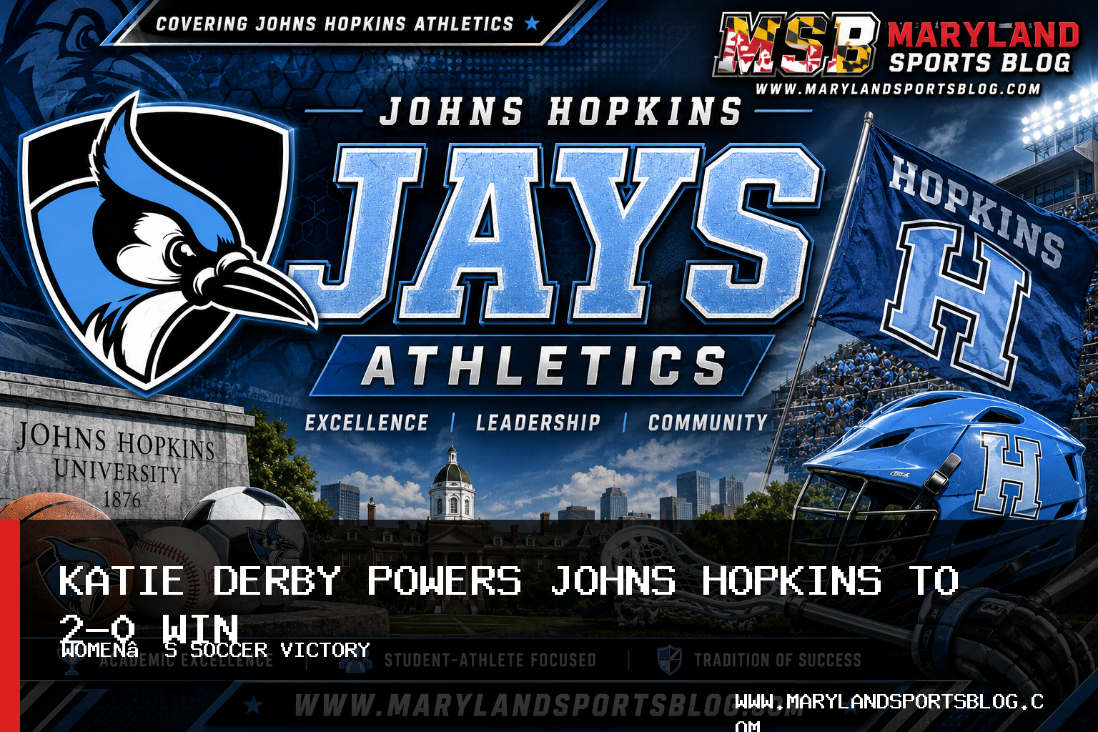 Johns Hopkins University Athletics Women’s Soccer Beats Dickinson 2-0 Behind Katie Derby’s Two Goal Contributions featured image