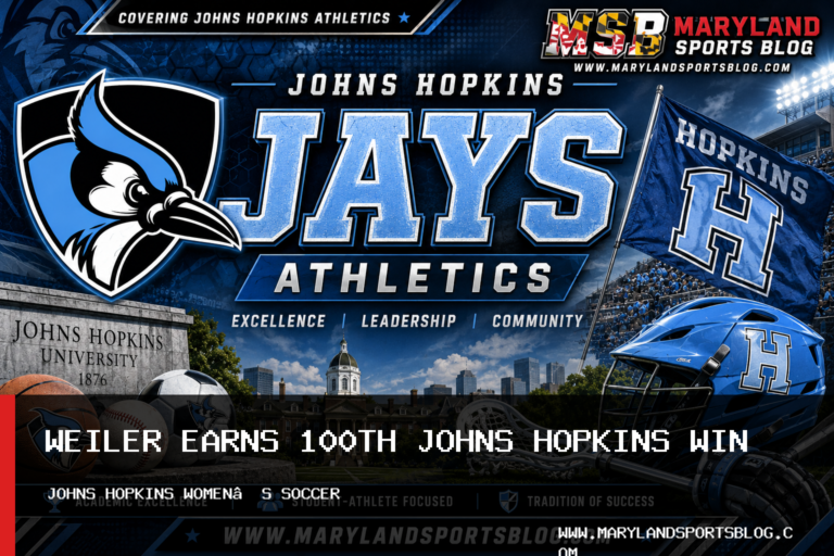 Johns Hopkins University Athletics Women’s Soccer Gives Dan Weiler 100th Win in 1-0 Victory featured image