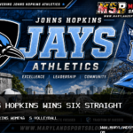 Johns Hopkins University’s Women’s Volleyball Wins Sixth Straight Behind Ivy Swafford’s 18 Kills