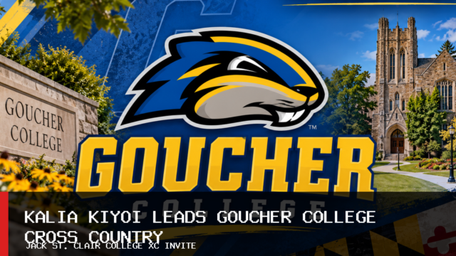 Kalia Kiyoi Leads Goucher College Women’s Cross Country Team at Jack St. Clair College XC Invite