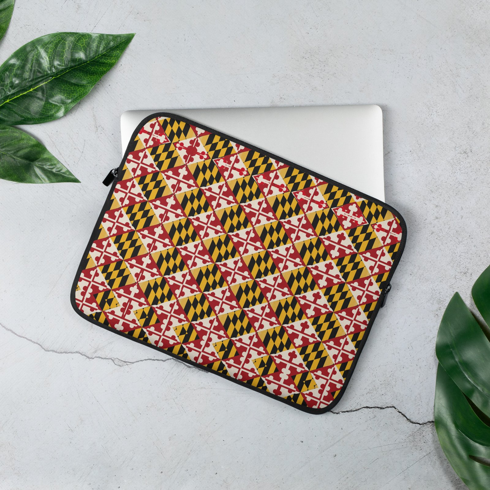 Maryland Flag Remix Laptop Sleeve - Image 2