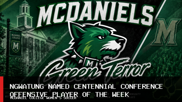McDaniel College women’s soccer: Hariette Ngwatung named Centennial Conference Offensive Player of the Week