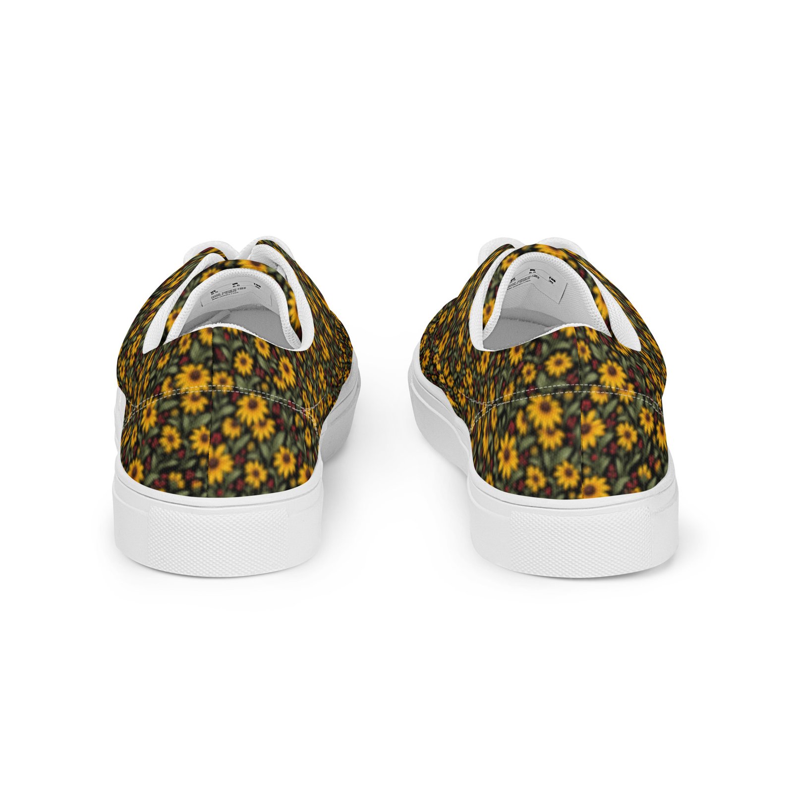Maryland Black-Eyed Susan Men’s Lace-Up Canvas Shoes | Golden Bloom - Image 3