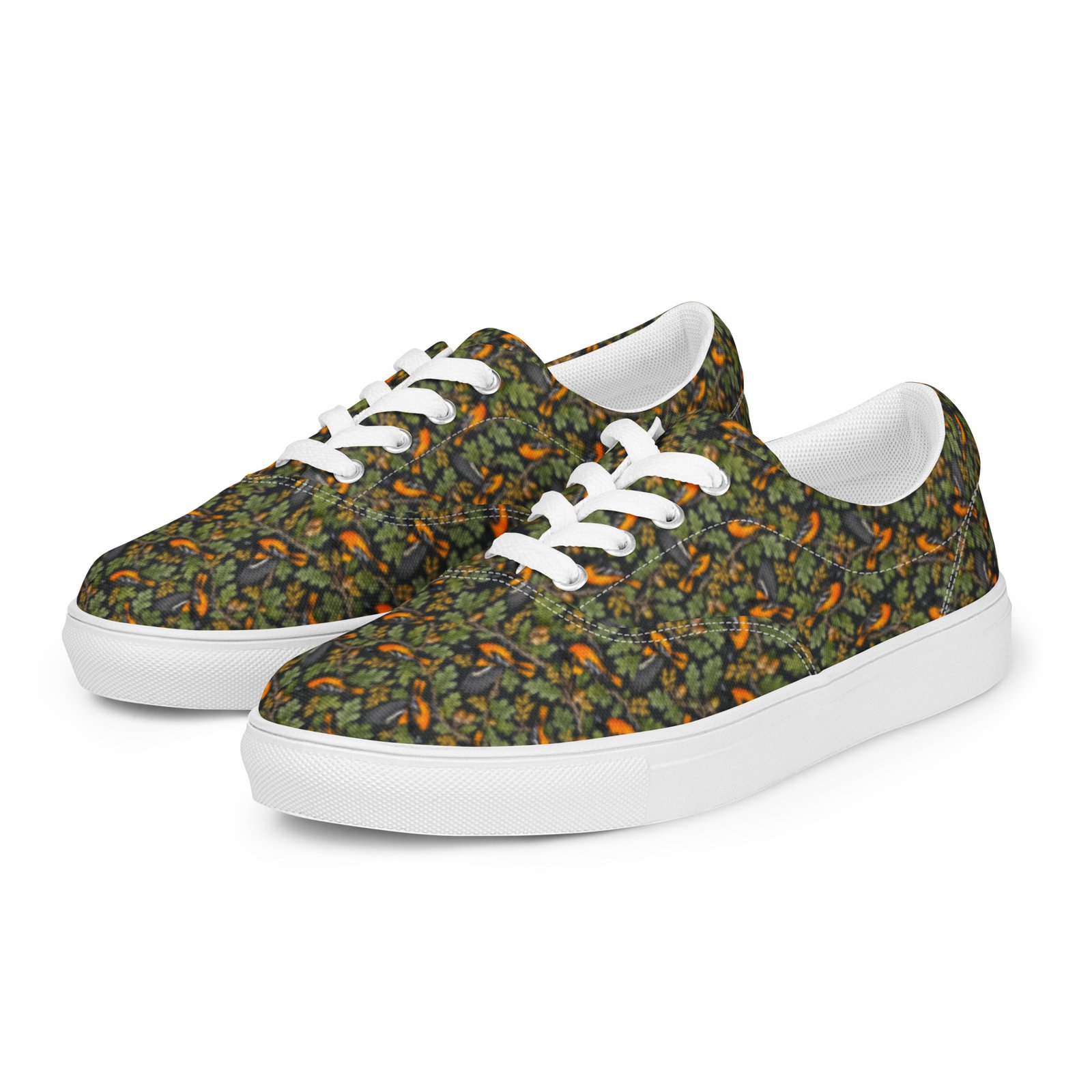 Maryland Baltimore Oriole Men’s Lace-Up Canvas Shoes | Flight - Image 2