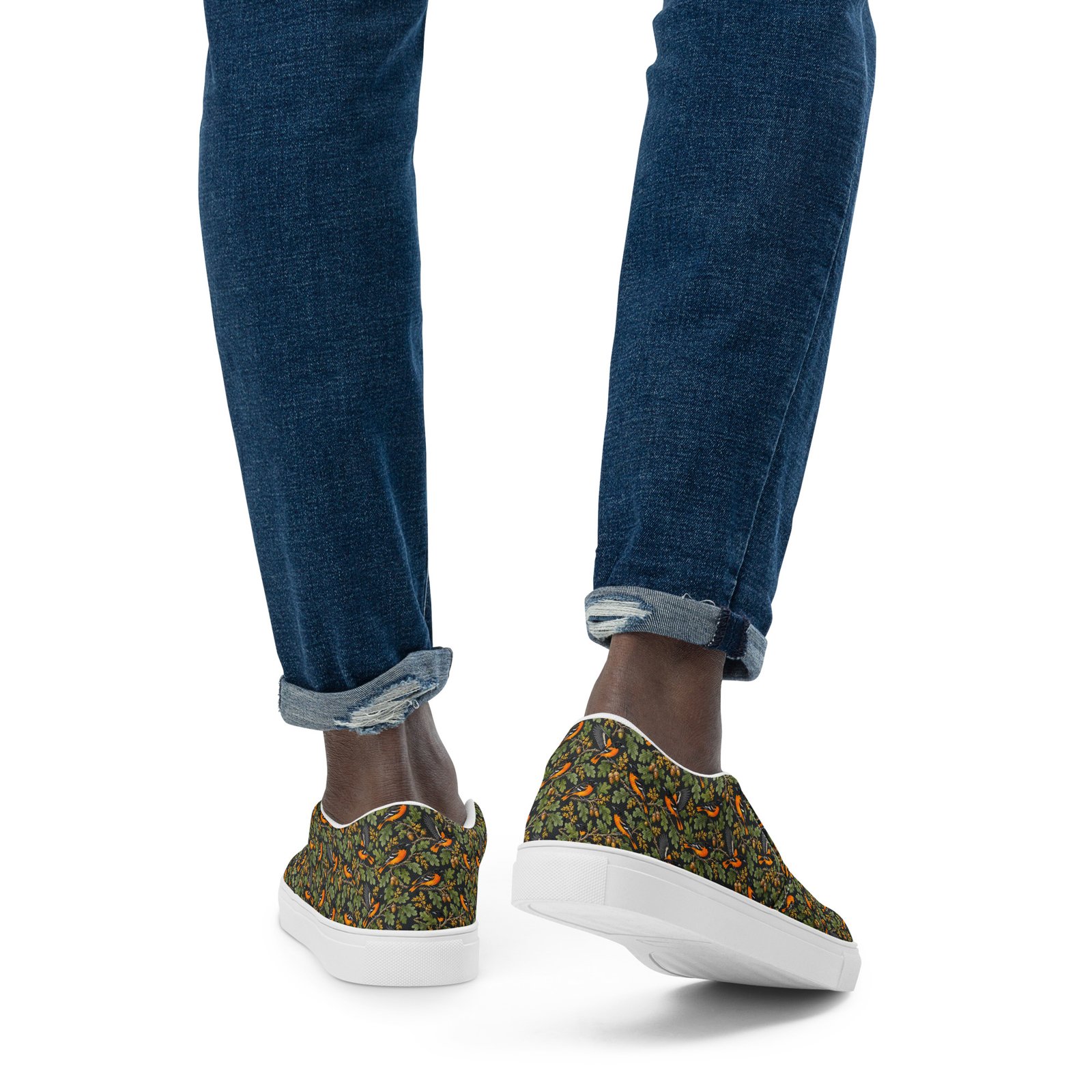 Maryland Baltimore Oriole Men’s Slip-On Canvas Shoes | Flight - Image 2