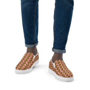 Maryland Flag Remix Men’s Slip-On Canvas Shoes