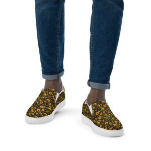 Maryland Black-Eyed Susan Men’s Slip-On Canvas Shoes | Golden Bloom