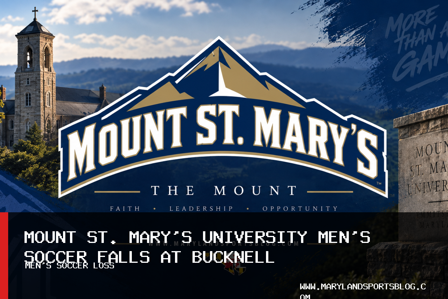 Mount St. Mary's University Men's Soccer Falls 1-0 to Bucknell on Drew Roskos Goal featured image