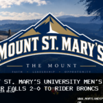 Mount St. Mary’s University Men’s Soccer Falls 2-0 to Rider Broncs