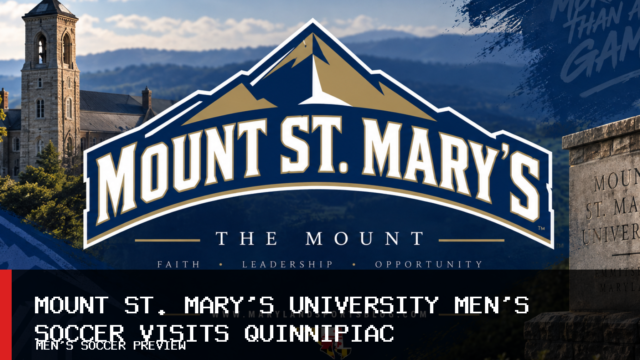 Mount St. Mary’s University men’s soccer visits Quinnipiac with Metro Conference points at stake