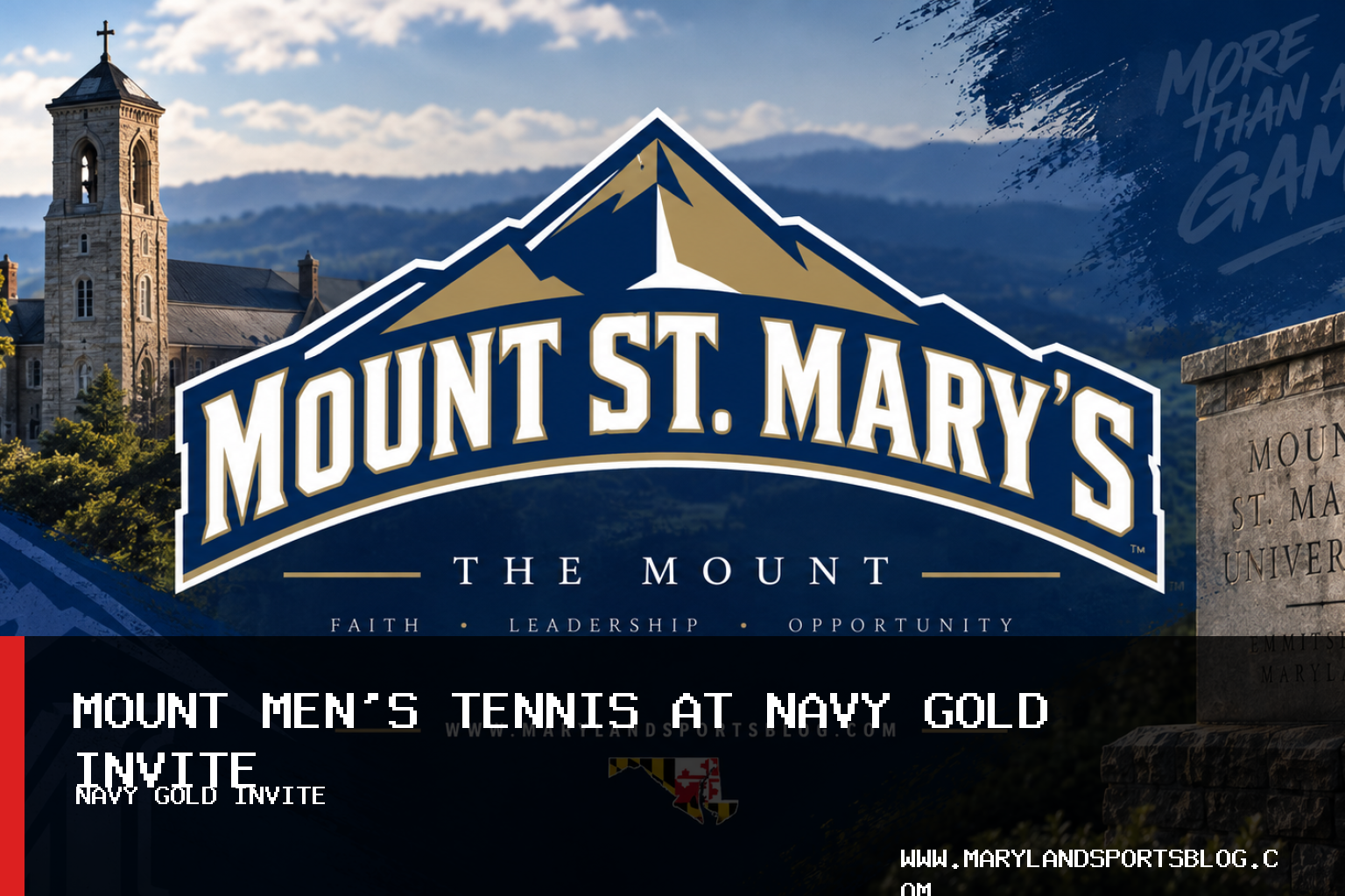 Mount St. Mary's University Men's Tennis Posts Four Singles Wins at Navy Gold Invite featured image