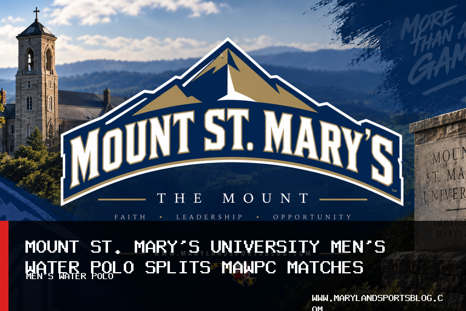 Mount St. Mary's University Men's Water Polo Splits MAWPC Matches Against Wagner and Fordham featured image