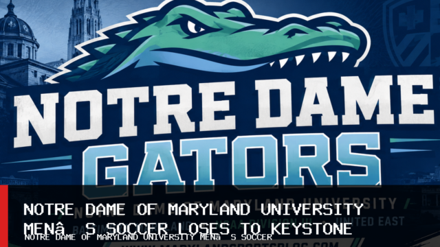Notre Dame of Maryland University Men’s Soccer Loses 2-1 to Keystone on Senior Day